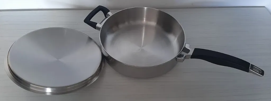 Sarten 10 Pulgadas Con Tapa Royal Prestige Plateado (Usado) 