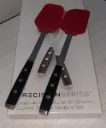 Royal Prestige Juego De 2 Espatulas De Silicona Color Rojo Rojo 