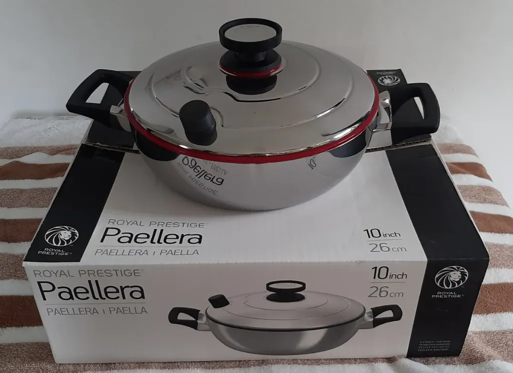 Paellera Royal Perstige 26cm 5 Capas Acero Quirurgico Plateado (Usado) 