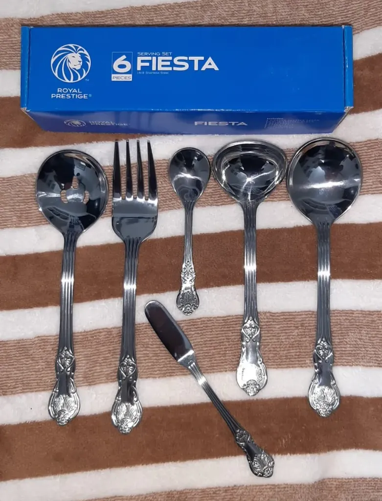 Royal Prestige Juego De Servir De 6 Piezas En Acero Inox Plateado 